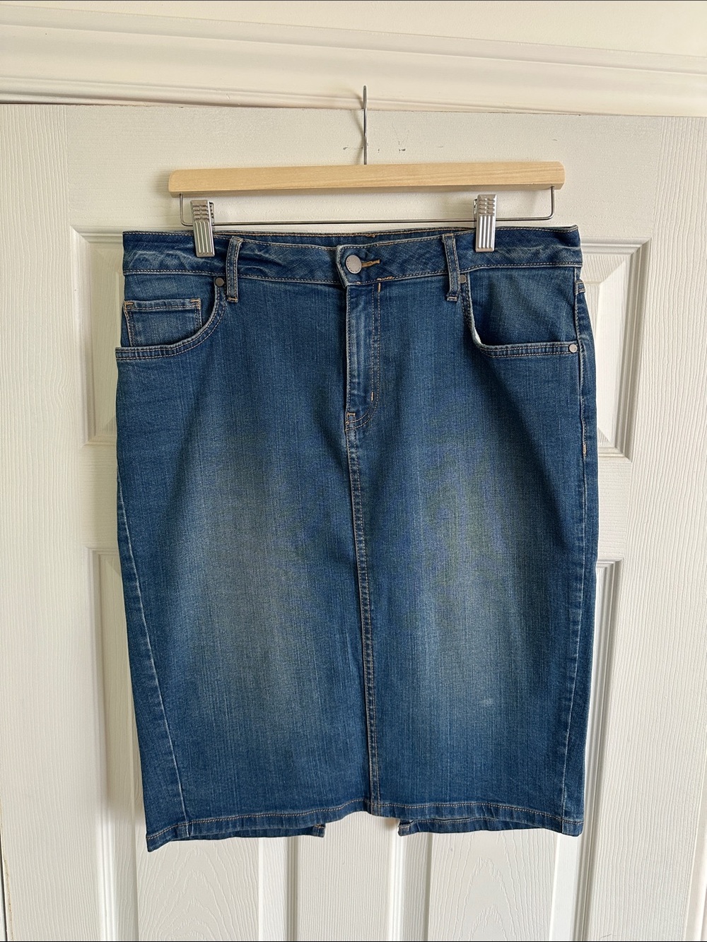 Calvin Klein Jeans Medium Blue Denim Skirt